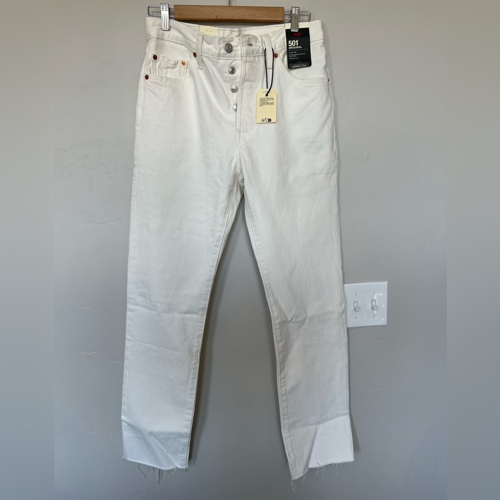 Brand new Levi’s raw hem 501 jeans